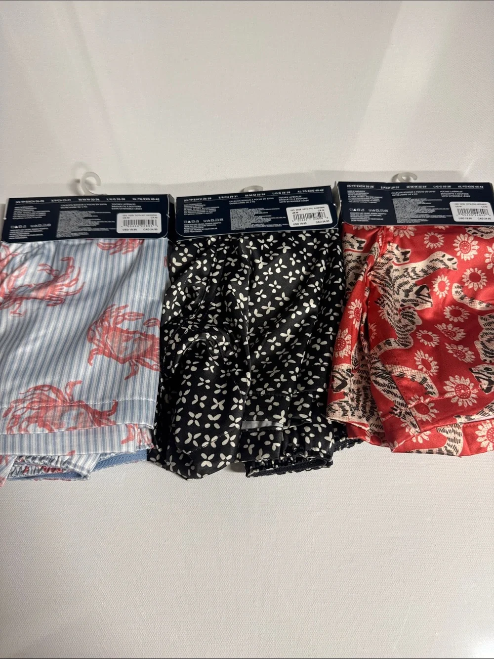 Satin Boxers Mens Medium 3 Pack American Eagle